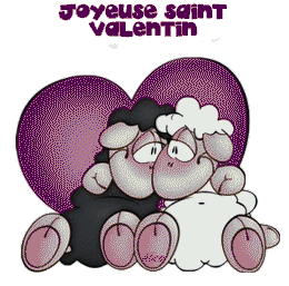 Gif animé joyeuse Saint Valentin moutons